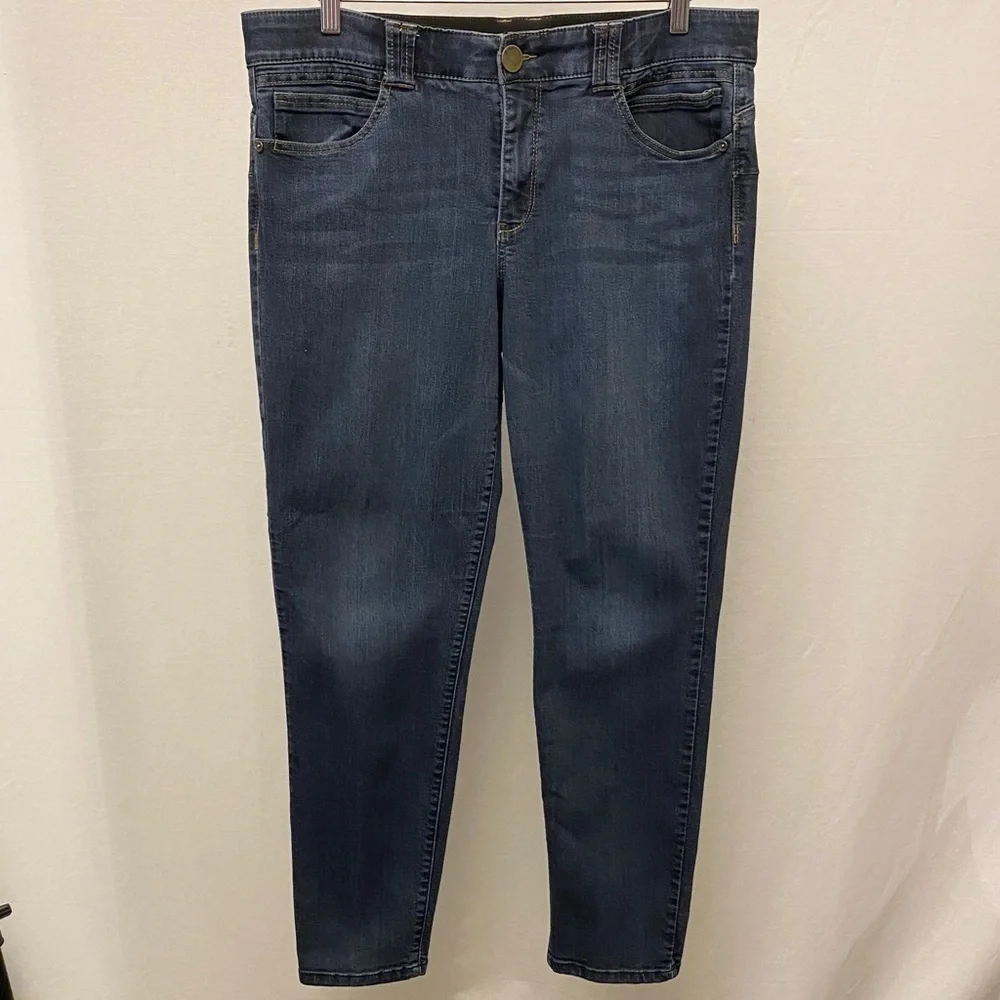 Democracy 16 Jeans Ab Technology Skinny Stretch Womens Mid Rise B1226ADBX